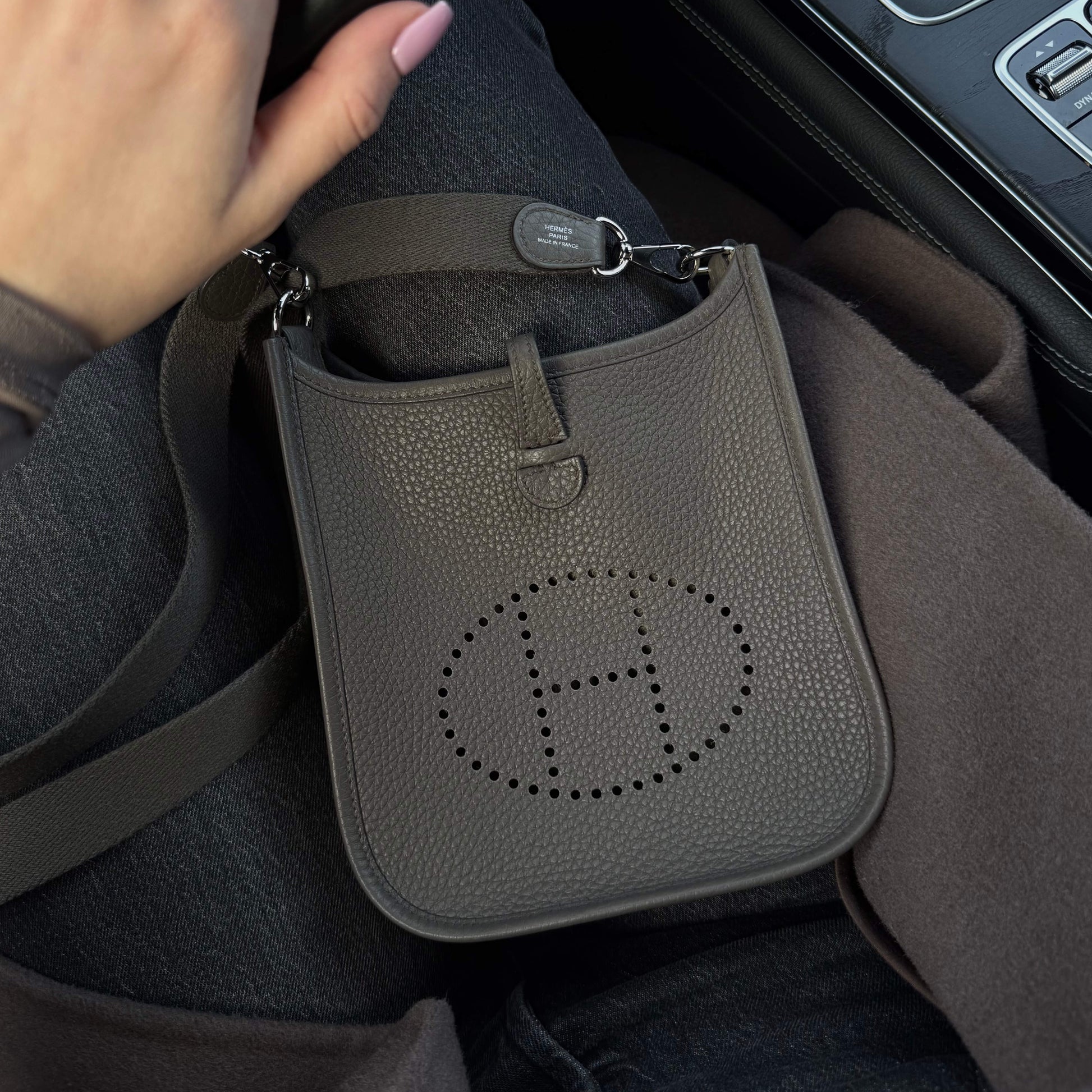 Hermès Evelyne 16 Gris Etain Clemence PHW